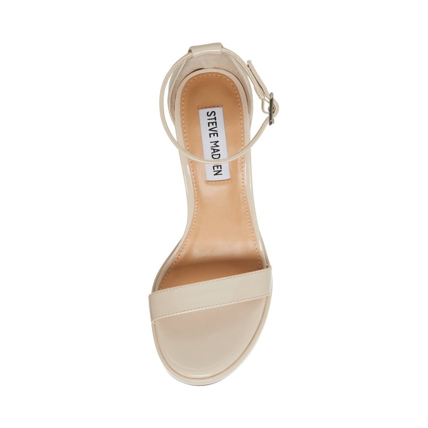 Sandalias Tacones Steve Madden Susan Charol Mujer Beige | ES TJE41S